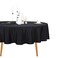 Ascoza 12pack 90 Inch Black Round Tablecloth in Polyester Fabric for WeddingBanquetRestaurantParties