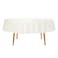 Ascoza 12pack 90 Inch Ivory Round Tablecloth in Polyester Fabric for WeddingBanquetRestaurantParties