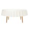 Ascoza 12pack 90 Inch Ivory Round Tablecloth in Polyester Fabric for WeddingBanquetRestaurantParties