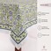 ATOSII Amara Green 100 Cotton Rectangle Fall Tablecloth Handblock Floral Print Linen Table Cloth for Kitchen Dining I Parties Weddings Outdoors Easter I Home Decor 60 X 90 Inches I 6 Seater