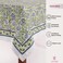ATOSII Amara Green 100 Cotton Rectangle Fall Tablecloth Handblock Floral Print Linen Table Cloth for Kitchen Dining I Parties Weddings Outdoors Easter I Home Decor 60 X 90 Inches I 6 Seater