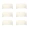 BRILLMAX 6 Pack Ivory Tablecloths 90 x 132 Inch for 6ft Rectangle Tables 150 GSM Polyester Fabric Floor Length Drop Water Stain Wrinkle Resistant Cloth Cover for Wedding Reception Banquet
