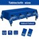 Childom 2 Pack Fathers Day Tablecloth54 x 108 Plastic Disposable Table Covers for RectangleFathers Day Decorations for Party SuppliesPlastic Party Table Cloth for Home Dinner Picnic Buffet Tables