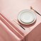 Counfeisly 1 Pack Satin Table Cover Rectangle Silkly Soft Table Cloth Satin Dining Table Cloths for Wedding Banquet Table Decoration Dining Room Indoor and Outdoor Use 60 x 120 Inches Rose Gold