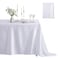 Counfeisly 1 Pack Square Satin Table Cover Silkly Soft Table Cloth Satin Dining Table Cloths for Wedding Banquet Table Decoration Dining Room Indoor and Outdoor Use 52 x 52 Inches Taupe