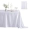 Counfeisly 1 Pack Square Satin Table Cover Silkly Soft Table Cloth Satin Dining Table Cloths for Wedding Banquet Table Decoration Dining Room Indoor and Outdoor Use 52 x 52 Inches Taupe