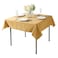 Cupuamon Square Tablecloth 70x70 inch Washable Polyester Fabric Table Cloth for Wedding Party Dining Banquet Decoration70x70Gold