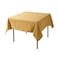 Cupuamon Square Tablecloth 70x70 inch Washable Polyester Fabric Table Cloth for Wedding Party Dining Banquet Decoration70x70Gold