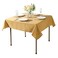 Cupuamon Square Tablecloth 70x70 inch Washable Polyester Fabric Table Cloth for Wedding Party Dining Banquet Decoration70x70Gold