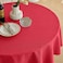 Decorelia Waterproof Round Tablecloth Decorative Rustic Wipeable Tablecloths Wrinkle Free Table Cloth Cover for HolidayWeddingDining Kitchen Table 70 InchRound 46 SeatsRed