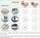 Deep Dream 20mm Thick 36 Inches Clear Round Table Cover Tablecloth Protector for Dining Room Office