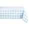 DII Buffalo Check Collection Classic Farmhouse Tablecloth 60 x 120 Light Blue White