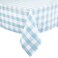 DII Buffalo Check Collection Classic Farmhouse Tablecloth 60 x 120 Light Blue White