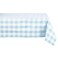 DII Buffalo Check Collection Classic Farmhouse Tablecloth 60 x 120 Light Blue White
