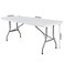 eccwai 2Pack Spandex Waterproof Table Covers 6ftSpandex 6ft Waterproof Table Cover for PartyWedding Banquet and EventsRed