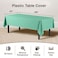 Exquisite 12Pack Premium Plastic Tablecloth 54in x 108in Rectangle Table Cover Mint Green