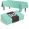 Exquisite 12Pack Premium Plastic Tablecloth 54in x 108in Rectangle Table Cover Mint Green