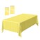 FALIZIFU 2 Pack Yellow Gingham Tablecloth 54 108 Inch Yellow and White Checkered Table Cloth Plastic Rectangle Table Cover for Picnic Birthday Baby Shower Party Gingham Tablecloth Diaposable