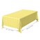 FALIZIFU 2 Pack Yellow Gingham Tablecloth 54 108 Inch Yellow and White Checkered Table Cloth Plastic Rectangle Table Cover for Picnic Birthday Baby Shower Party Gingham Tablecloth Diaposable