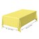FALIZIFU 2 Pack Yellow Gingham Tablecloth 54 108 Inch Yellow and White Checkered Table Cloth Plastic Rectangle Table Cover for Picnic Birthday Baby Shower Party Gingham Tablecloth Diaposable
