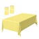 FALIZIFU 2 Pack Yellow Gingham Tablecloth 54 108 Inch Yellow and White Checkered Table Cloth Plastic Rectangle Table Cover for Picnic Birthday Baby Shower Party Gingham Tablecloth Diaposable