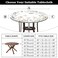 Fecvdlis Spring Summer Flower Round Fitted Tablecloth with Elastic Edge Wipeable Table Cloth Waterproof Reusable Outdoor Table Cover for Kitchen Picnic Patry Indoor Fits 4448 Diameter Round Tables