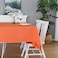 FOLINS&HOME FOLINSHOME Orange Rectangle Tablecloth 52 x 70 Wrinkle Free Waterproof Polyester Table Cloths Spillproof Heavy Duty and Washable Table Cover for Party Indoor and OutdoorOblongRectangular