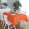 FOLINS&HOME FOLINSHOME Orange Rectangle Tablecloth 52 x 70 Wrinkle Free Waterproof Polyester Table Cloths Spillproof Heavy Duty and Washable Table Cover for Party Indoor and OutdoorOblongRectangular