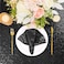 FYLEDAEE Black Sequin Tablecloths for Parties50 X 80 inch Rectangle Glitter Shinning Table Cover Fitted 6FT Table for Birthday Wedding Valentine s Day Bridal Holiday Event Decorations