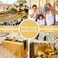 FYLEDAEE Gold Sequin Tablecloth 90X132 inch Rectangular Glitter Shiny Table Cover for Wedding Baby Shower Birthday Christmas Thanksgiving Party Dinners Dessert Table Decor