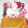 FYLEDAEE Gold Sequin Tablecloth 90X132 inch Rectangular Glitter Shiny Table Cover for Wedding Baby Shower Birthday Christmas Thanksgiving Party Dinners Dessert Table Decor