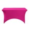 Hezuzo 2Pack Spandex Table Cover for 4FT or 6ft or 9ft Table Universal Fitted Stretch Tablecloth for Party Banquet Wedding and EventsFuchsia