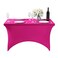 Hezuzo 2Pack Spandex Table Cover for 4FT or 6ft or 9ft Table Universal Fitted Stretch Tablecloth for Party Banquet Wedding and EventsFuchsia