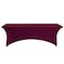 Hezuzo 2Pack Spandex Table Cover for 6Ft or 4fT or 8ft Table Universal Fitted Stretch Tablecloth for Party Banquet Wedding and EventsBurgundy