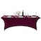 Hezuzo 2Pack Spandex Table Cover for 6Ft or 4fT or 8ft Table Universal Fitted Stretch Tablecloth for Party Banquet Wedding and EventsBurgundy
