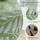 HOMOHEINI Rectangle Table Cloth100 Waterproof Tablecloth Oil Proof Spill Proof Vinyl Table Cloth Wipe Clean Plastic Table Cover for Dining Camping Indoor and Outdoor 52 x 70Green Leaves