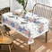 Horaldaily 4th of July Tablecloth 60x120 Inch Patriotic Eucalyptus Star Independence Day Memorial Day Table Cover for Party Picnic Dinner Decor
