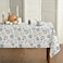 Horaldaily Fall Tablecloth 60x84 Inch Rectangular Thanksgiving Autumn Harvest Blue Pumpkins and Leaves Table Cover for Party Picnic Dinner Decor