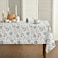Horaldaily Fall Tablecloth 60x84 Inch Rectangular Thanksgiving Autumn Harvest Blue Pumpkins and Leaves Table Cover for Party Picnic Dinner Decor