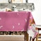 Horaldaily Halloween Tablecloth 6084 Inch Rectangular Pink Bat Ghost Pumpkin Spider Cobweb Washable Seasonal Table Cover for Party Picnic Dinner Decor