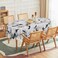 Horaldaily Halloween Tablecloth 60x84 Inch Rectangular Crow Tree Washable Table Cover for Party Picnic Dinner Decor