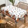 Horaldaily Halloween Tablecloth 60x84 Inch Rectangular Ghost Pumpkin Washable Table Cover for Party Picnic Dinner Decor