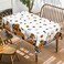 Horaldaily Halloween Tablecloth 60x84 Inch Rectangular Ghost Pumpkin Washable Table Cover for Party Picnic Dinner Decor