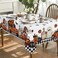 Horaldaily Halloween Tablecloth 60x84 Inch Rectangular Ghost Pumpkin Washable Table Cover for Party Picnic Dinner Decor