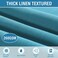 H.VERSAILTEX HVERSAILTEX Linen Textured Table Cloths 60 x 84 Inch Premium Solid Tablecloth SpillProof Waterproof Table Cover for Dining Buffet Feature Extra Soft and Thick Fabric Wrinkle Free Teal
