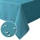 H.VERSAILTEX HVERSAILTEX Linen Textured Table Cloths 60 x 84 Inch Premium Solid Tablecloth SpillProof Waterproof Table Cover for Dining Buffet Feature Extra Soft and Thick Fabric Wrinkle Free Teal