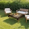 JangXM Rustic Rectangle Tablecloth Spill Proof Waterproof Butterflies Table Cover Table Decor Cover Farmhouse Sunflower Table Clo Brown and Yellow 54x709 inches140x180cm
