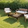 JangXM Rustic Rectangle Tablecloth Spill Proof Waterproof Butterflies Table Cover Table Decor Cover Farmhouse Sunflower Table Clo Brown and Yellow 54x709 inches140x180cm