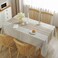 JIALE Tablecloths for Rectangle Tables Cotton Linen Table Cloth Waterproof Tablecloth Wrinkle Free Farmhouse Dining Tables Cover Soft Fabric Table Cloths with Tassels Brown 55 X 102 810 Seats