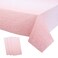 Kesfey 3 Packs Ombre Rose Gold Tablecloth 54 x 108 Inch Gradient Pastel Rose Gold Sequin Table Cloths Rectangle Disposable Plastic Rose Gold Sprinkle Glitter Table Cover for Birthday Party Decorations